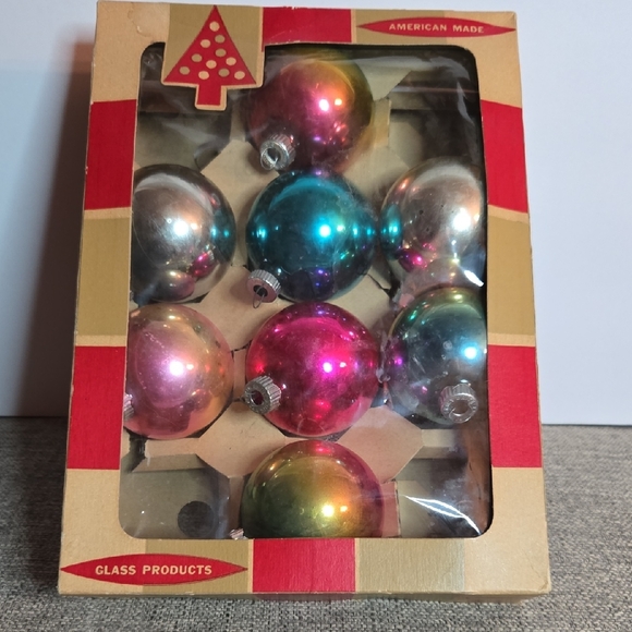 Shiny Bright Vintage Mercury Glass Multicolor Holiday Ornament - Picture 11 of 11